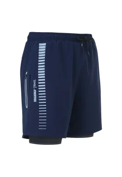 BER0013-AZU Men's Trail Shorts with Internal Lycra