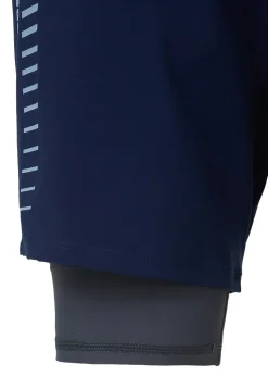 BER0013-AZU Men's Trail Shorts with Internal Lycra