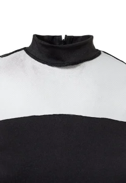 BLU0090-NEG Women's Tull Blouse