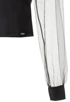 BLU0090-NEG Women's Tull Blouse