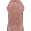 BLU0093-NUE Women's Pleated Blouse