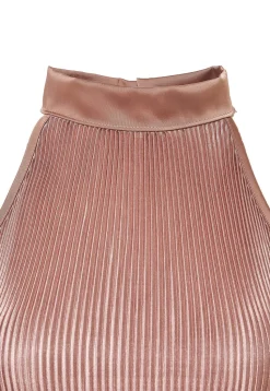 BLU0093-NUE Women's Pleated Blouse