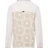 CAM0249-BEI Women's Long Sleeve Combined Shirt