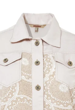 CAM0249-BEI Women's Long Sleeve Combined Shirt