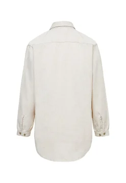 CAM0208-NAT Women's Three Quarter Sleeve Shirt