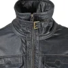 CHQ0099-AZU Men's Leather Jacket