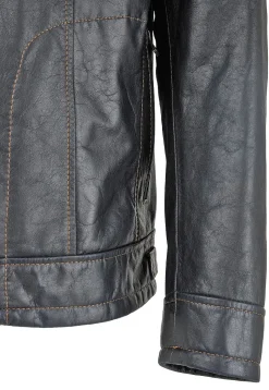 CHQ0099-AZU Men's Leather Jacket