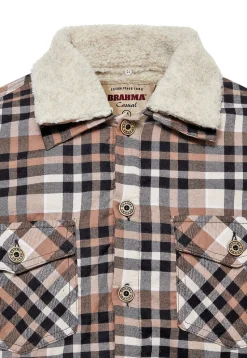 CHQ0094-CAF Casual Men's Plush Collar T-shirt