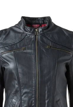 CHQ0044-NEG Women's Leather Jacket