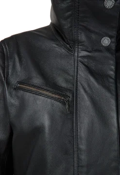 CHQ0098-NEG Women's Leather Jacket