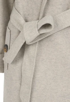 CHQ0088-TAU Women's Cloth Trench Jacket with Hood