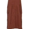 FAL0012-CAF Women's long skirt