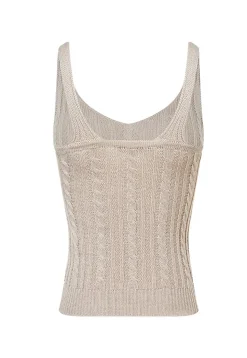 BLU0087-BEI Women's Woven Blouse With Casual